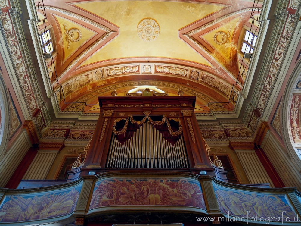 Candelo (Biella) - Cantoria e organo della Chiesa di San Lorenzo